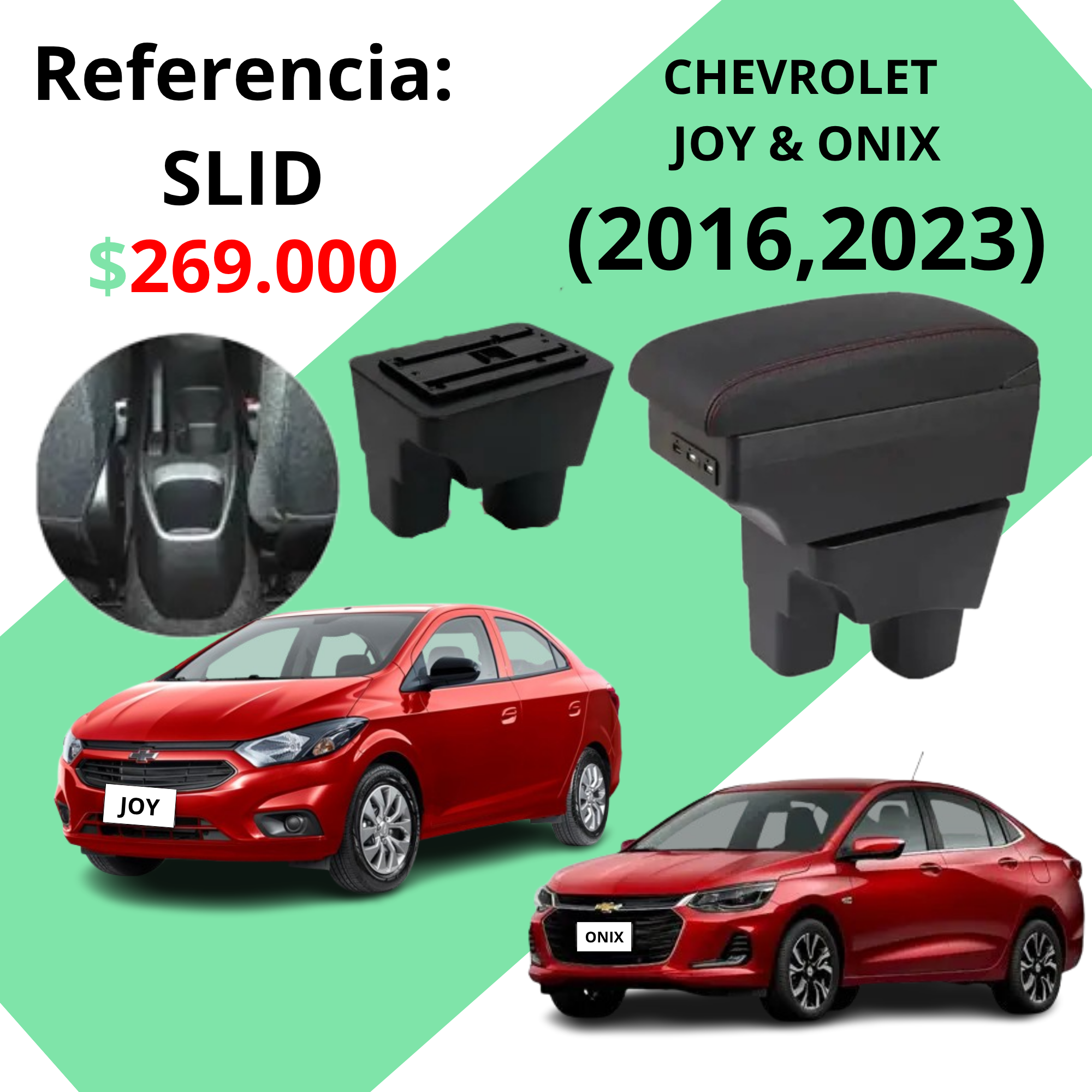 APOYABRAZOS CHEVROLET JOY & ONIX (2016,2023) SLID