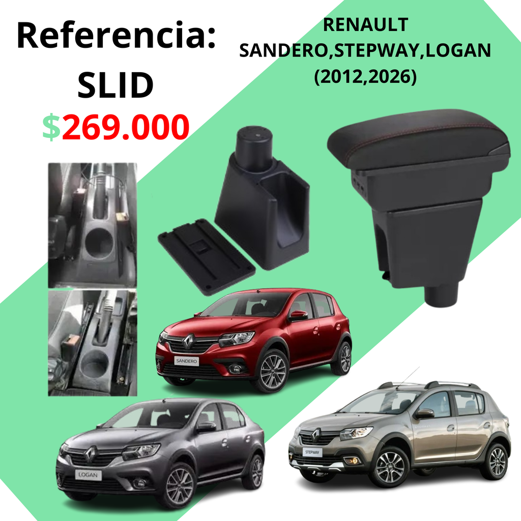 APOYABRAZOS RENAULT SANDERO,STEWAY,LOGAN  (2012,2026) SLID