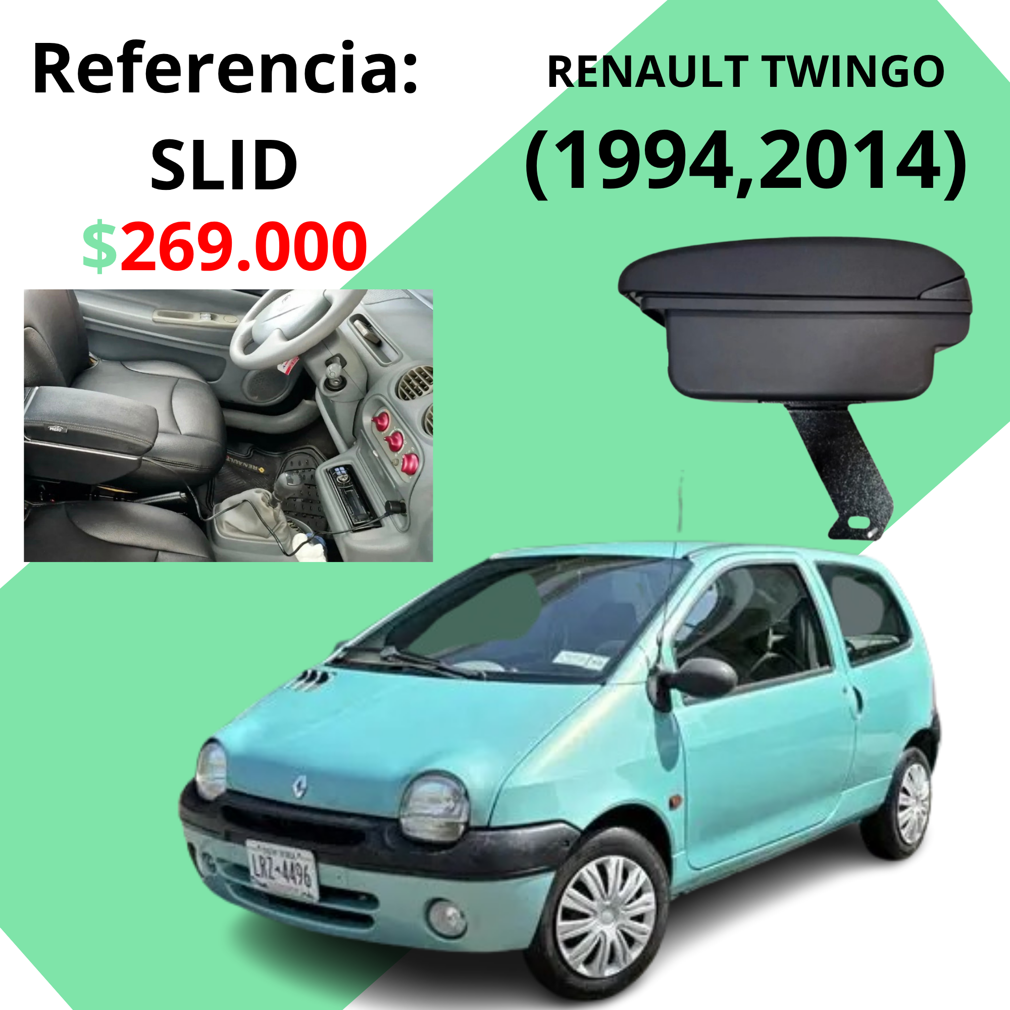 APOYABRAZOS RENAULT TWINGO ( 1994,2014) SLID