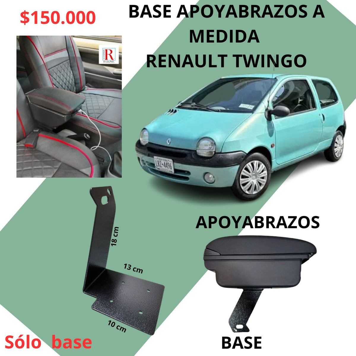 BASE APOYABRAZOS RENAULT TWINGO (1994,2014)